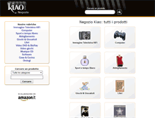 Tablet Screenshot of negozio.kiao.net