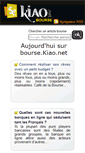 Mobile Screenshot of bourse.kiao.net